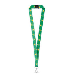 Lanyard'In 94973 - Recycled polyester (100% rPET) sublimation lanyard with carabiner