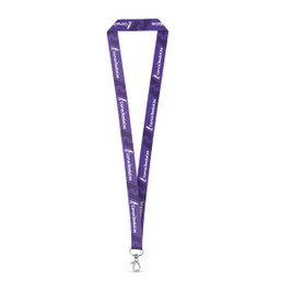 Lanyard'In 94974 - Recycled polyester (100% rPET) sublimation lanyard with carabiner