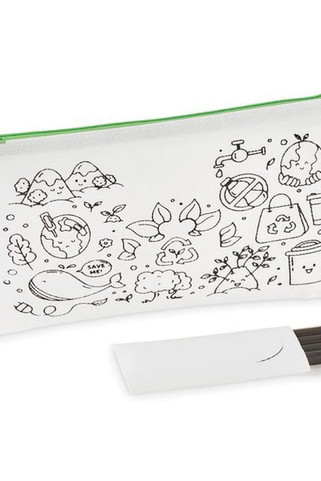 CRAY Pencil case with 4 crayons - GiftRetail MO2787