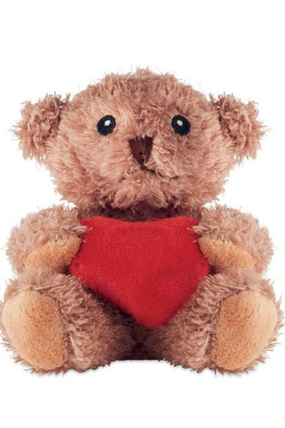 CUDDLE Petit ours peluche avec cœur - GiftRetail MO2802