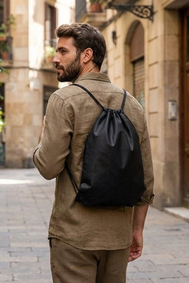 DAFFY RPET Drawstring bag RPET non-woven - GiftRetail MO2809