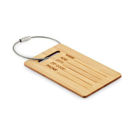MIO Bamboo luggage tag - GiftRetail MO2815