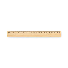 RULER20 Lineal af træ 20 cm - GiftRetail MO2917