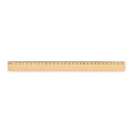 RULER30 Wooden ruler 30cm - GiftRetail MO2918