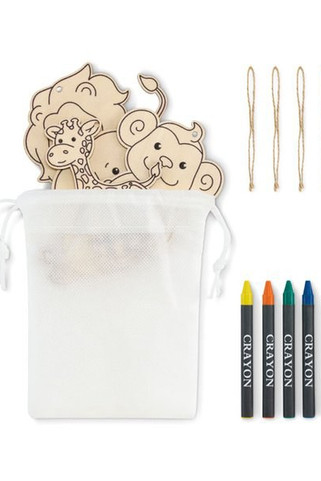 THEZOO Wooden hangers set - GiftRetail MO2968