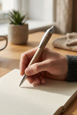 Ballpoint pen made from 100% recycled paper and details in recycled ABS (100% rABS) - Egotier 91978