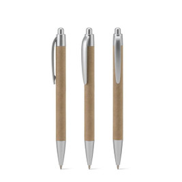 Ballpoint pen made from 100% recycled paper and details in recycled ABS (100% rABS) - Egotier 91978