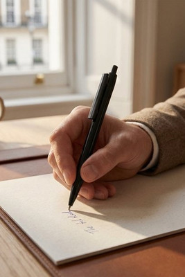 ABS ballpoint pen with solid glossy finish - Egotier 91982