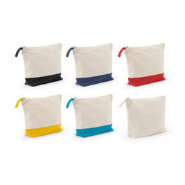 100% cotton cosmetic bag (340 g/m²) two-tone - Egotier 92536