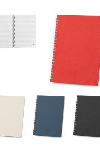 A5 notepad with flexible cover, made from 100% recycled paper - Egotier 93665