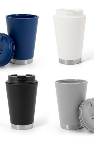 Double-walled, leak-proof PP travel cup - Egotier 94386