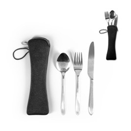 3-piece stainless steel cutlery set - Egotier 94387