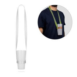 Lanyard'In 94413 - Lanyard and cup holder for sublimation in recycled polyester (100% rPET)