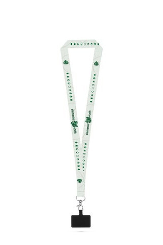 LanyardIn 94431 - Lanyard de sublimation en polyester recyclé (100% rPET) avec mousqueton, fermoir de sécurité et support pour smartphone
