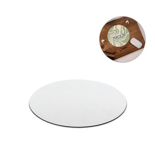 Ronde muismat met rubberen basis - Egotier 97149