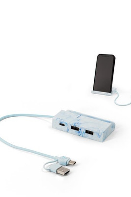 Recycled ABS hub with main inputs and outputs - Egotier 97192