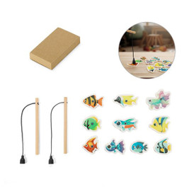 Fishing game consisting of 10 wooden fish, ideal for children - Egotier 98160