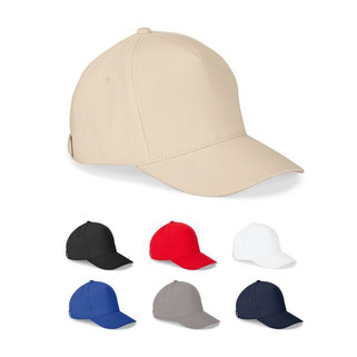 100% cotton cap (260 g/m²) with 5 panels - Egotier 99169
