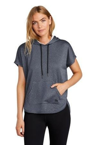 New Era LNEA533 - Womens Performance Terry Short Sleeve Hoodie LNEA533