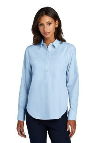 Mercer+Mettle MM2003 - Camisa Oxford Moderna de Manga Larga para Mujer MM2003