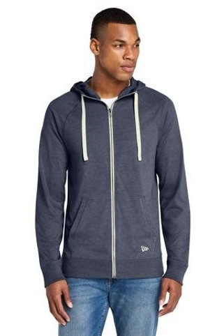 New Era NEA122 - Sudadera con cremallera completa de mezcla de algodón ante. NEA122