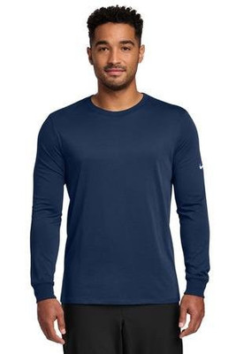 Nike NKBQ5230 - Camiseta de manga larga de algodón/poliéster Dri-FIT. NKBQ5230