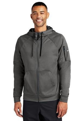 Nike NKFD9859 - Sudadera con capucha de forro polar con cremallera completa y bolsillo Therma-FIT NKFD9859