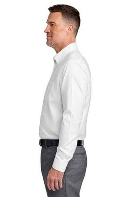 Brooks Brothers TBB18002 - Camisa de punto de canalé elástico sin arrugas de talle alto TBB18002