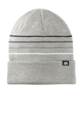 TravisMathew TM1MY393 - Gorro de punto con puño a rayas TM1MY393