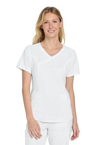 Wink WW4268 - Blusa cruzada con cuello alto para mujer WW4268