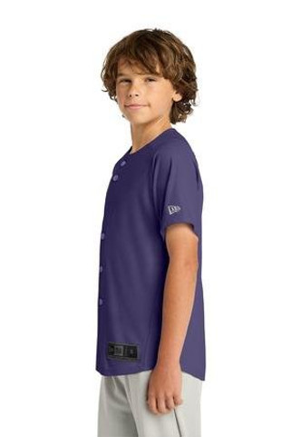New Era YNEA220 - Jersey de Botones Completos Youth Diamond Era. YNEA220