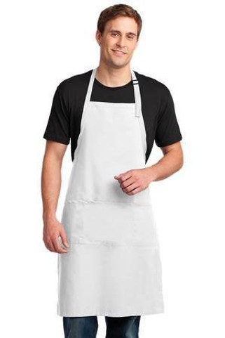 Port Authority A700 - Easy Care Extra Long Bib Apron with Stain Release. A700