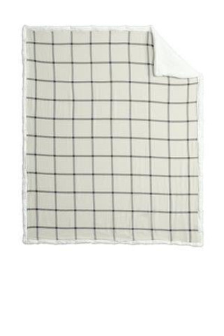 Port Authority BP43 - Flannel Sherpa Blanket. BP43