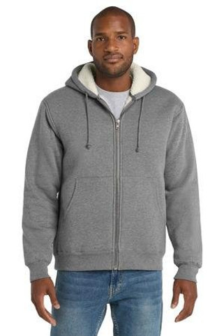 CornerStone CS625 - Heavyweight Sherpa-Lined Hooded Fleece Jacket. CS625