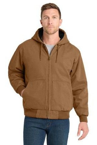 CornerStone CSJ41 - Washed Duck Cloth Insulated Hooded Work Jacket. CSJ41
