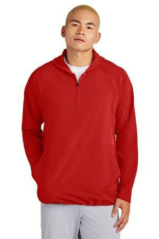 Sport-Tek JST488 - Repeat 1/2-Zip Long Sleeve Hooded Jacket JST488