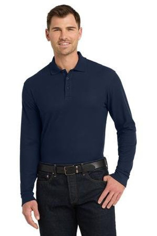 Port Authority K100LS - Long Sleeve Core Classic Pique Polo. K100LS
