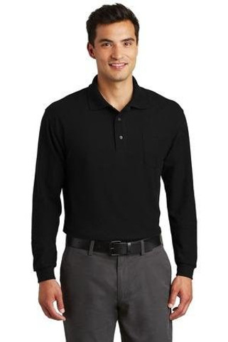 Port Authority K500LSP - Long Sleeve Silk Touch Polo with Pocket. K500LSP