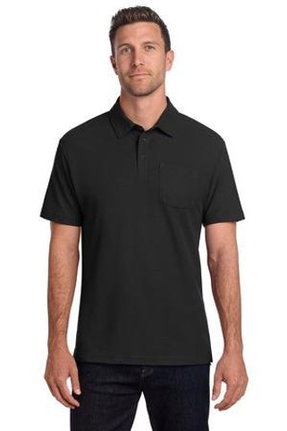 Port Authority K868 - C-FREE Cotton Blend Pique Pocket Polo K868