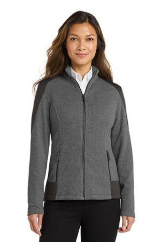 Port Authority L239 - Womens Grid Fleece Jacket. L239