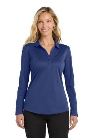 Port Authority L540LS - Womens Silk Touch Performance Long Sleeve Polo. L540LS