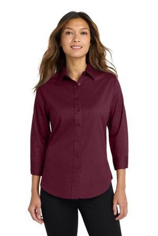 Port Authority L612 - Womens 3/4-Sleeve Easy Care Shirt. L612