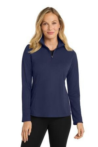 Port Authority L806 - Womens Pinpoint Mesh 1/2-Zip . L806