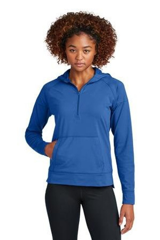 Sport-Tek LST856 - Womens Sport-Wick Stretch 1/2-Zip Hoodie LST856