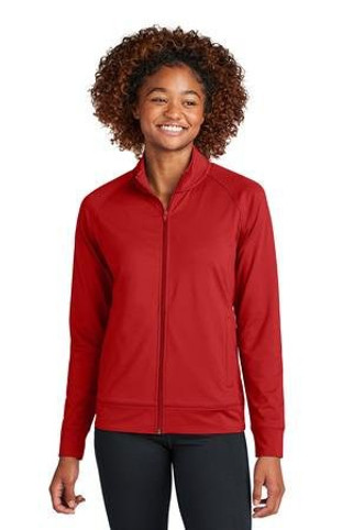 Sport-Tek LST857 - Womens Sport-Wick Stretch Full-Zip Cadet Jacket LST857