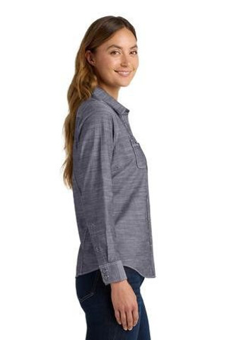 Port Authority LW380 - Womens Slub Chambray Shirt. LW380