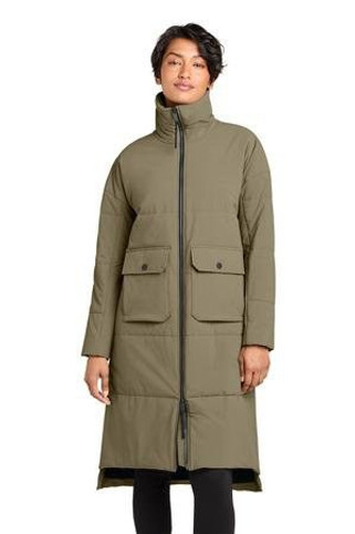 MiiR MRAW445 - Womens Sashiko Stretch Puffy Long Jacket MRAW445