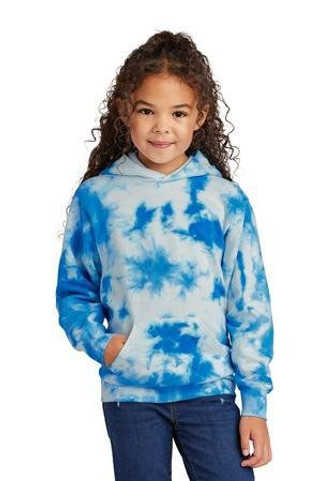Port & Co PC144Y - Youth Crystal Tie-Dye Pullover Hoodie PC144Y