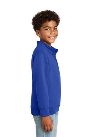 Port & Co PC78YQ - Youth Core Fleece 1/4-Zip Pullover Sweatshirt PC78YQ