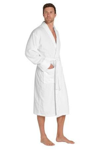 Port Authority R103 - Checkered Terry Shawl Collar Robe. R103